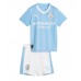 Manchester City Barnkläder Hemma matchtröja till baby 2023-24 Kortärmad (+ Korta byxor) Billigt